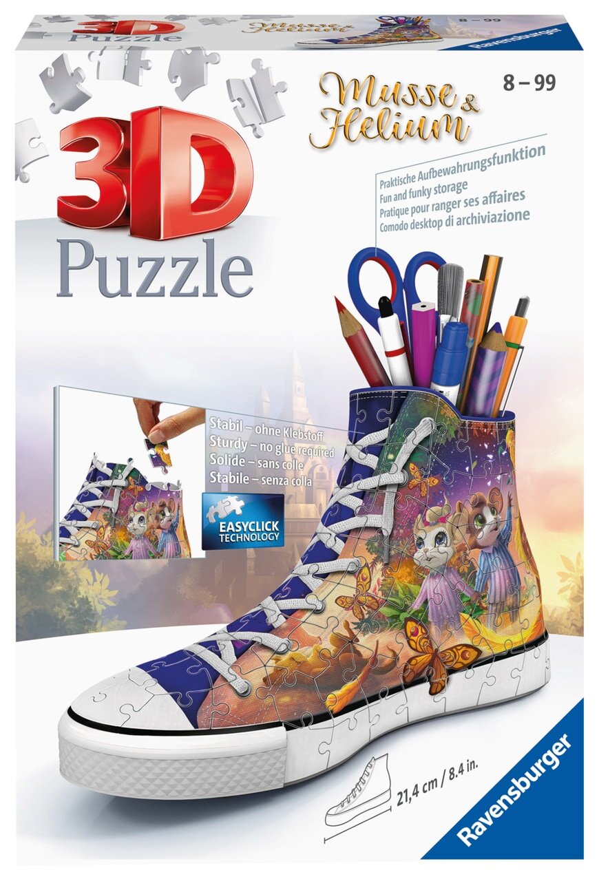 Ravensburger 3D Pussel - Musse & Helium Sneaker 108 bitar