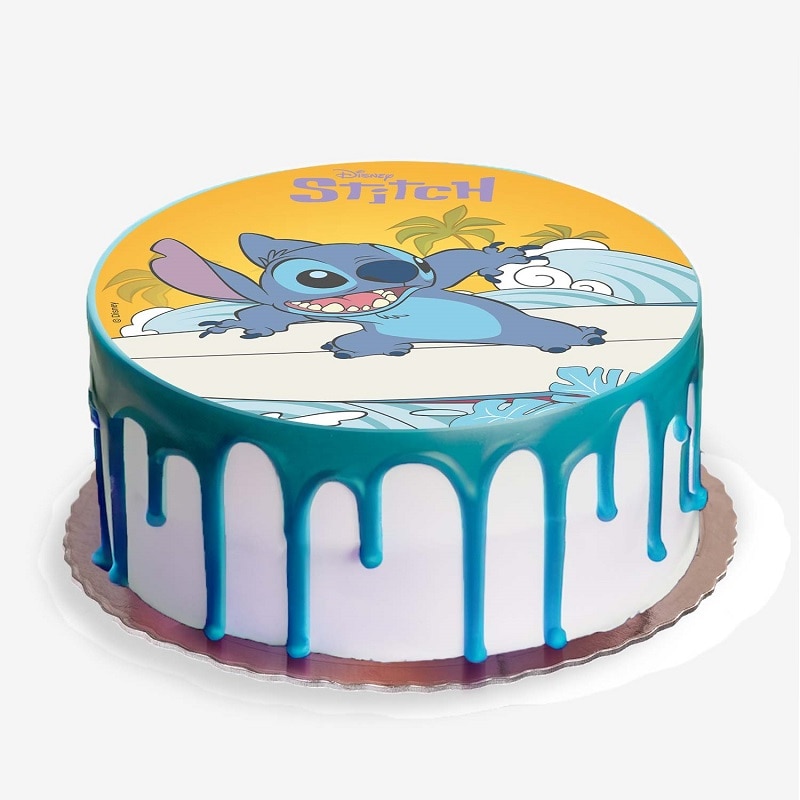 Tårtbild Disney Lilo & Stitch - Oblat 20 cm