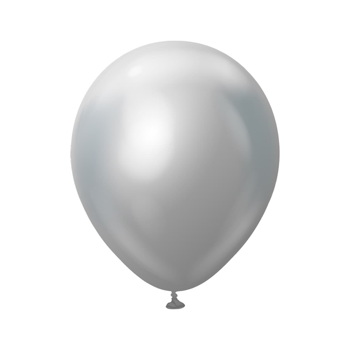 Premium Latexballonger Silver Chrome 45 cm 5-pack