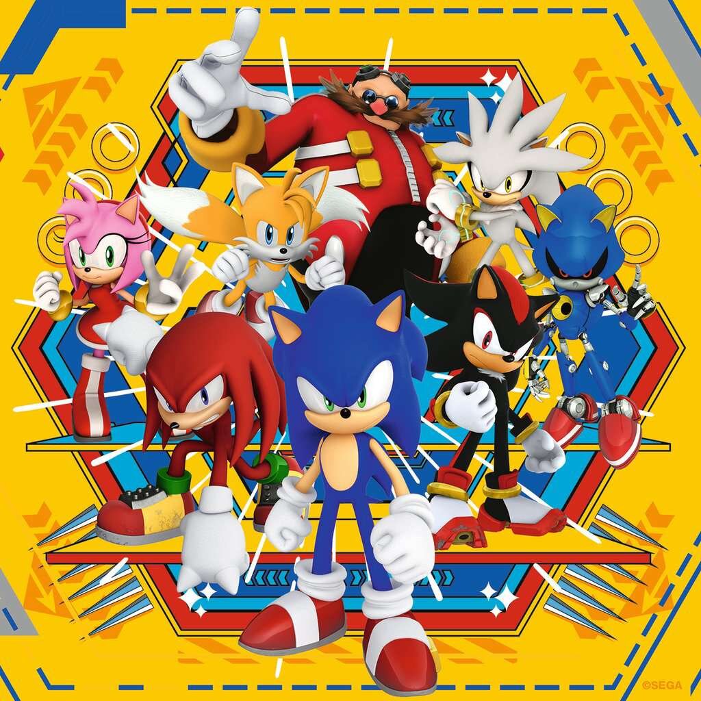 Ravensburger Pussel - Sonic Core 3x49 bitar