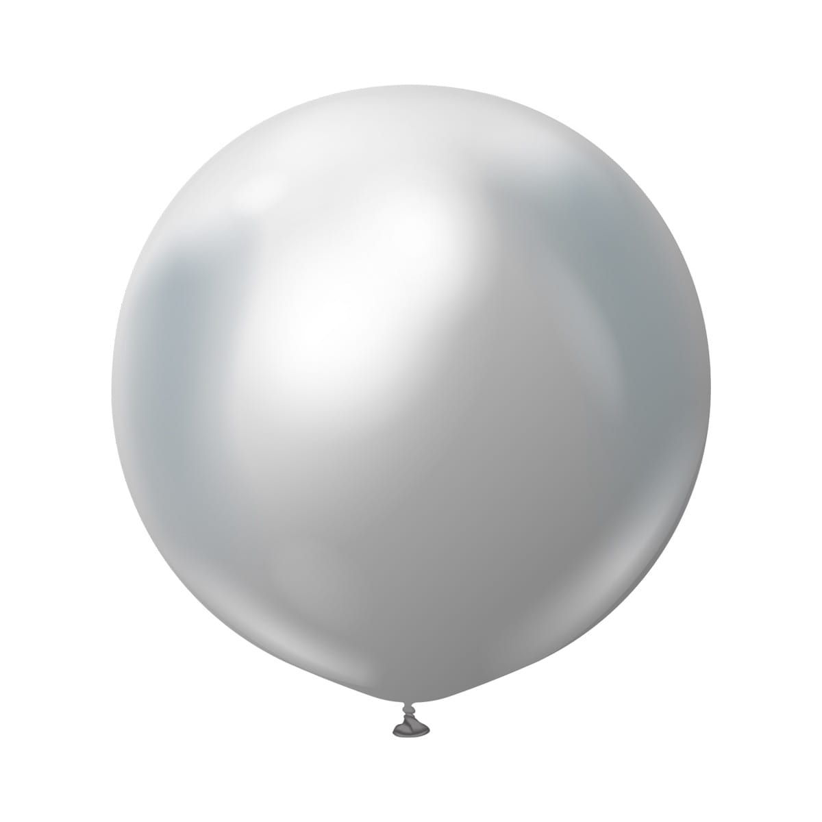 Premium Latexballonger Silver Chrome 60 cm 2-pack