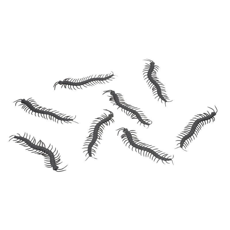 Svarta Tusenfotingar 14 x 3,5 cm, 8-pack