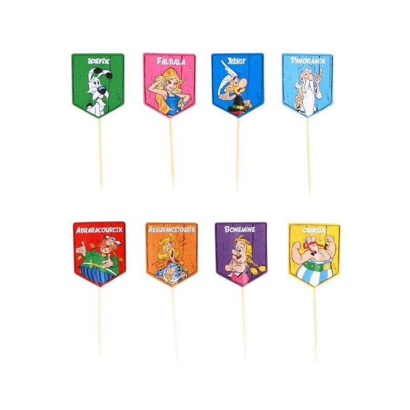 Asterix Cake Toppers 8-pack