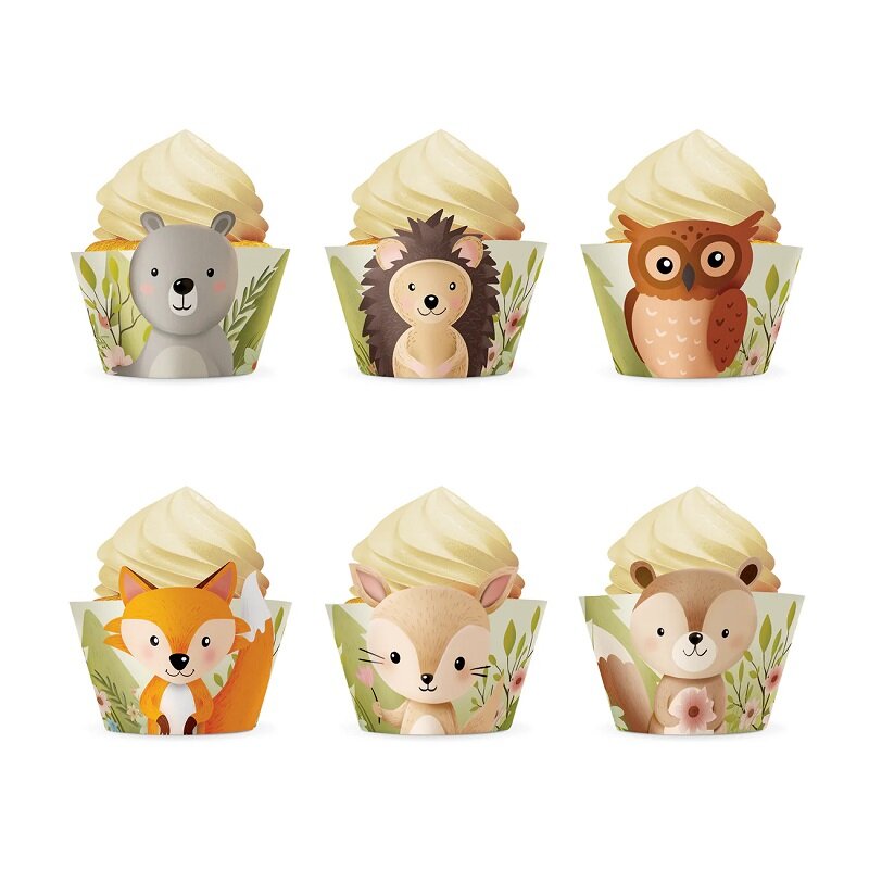 Skogsvänner - Cupcake Wrappers 6-pack