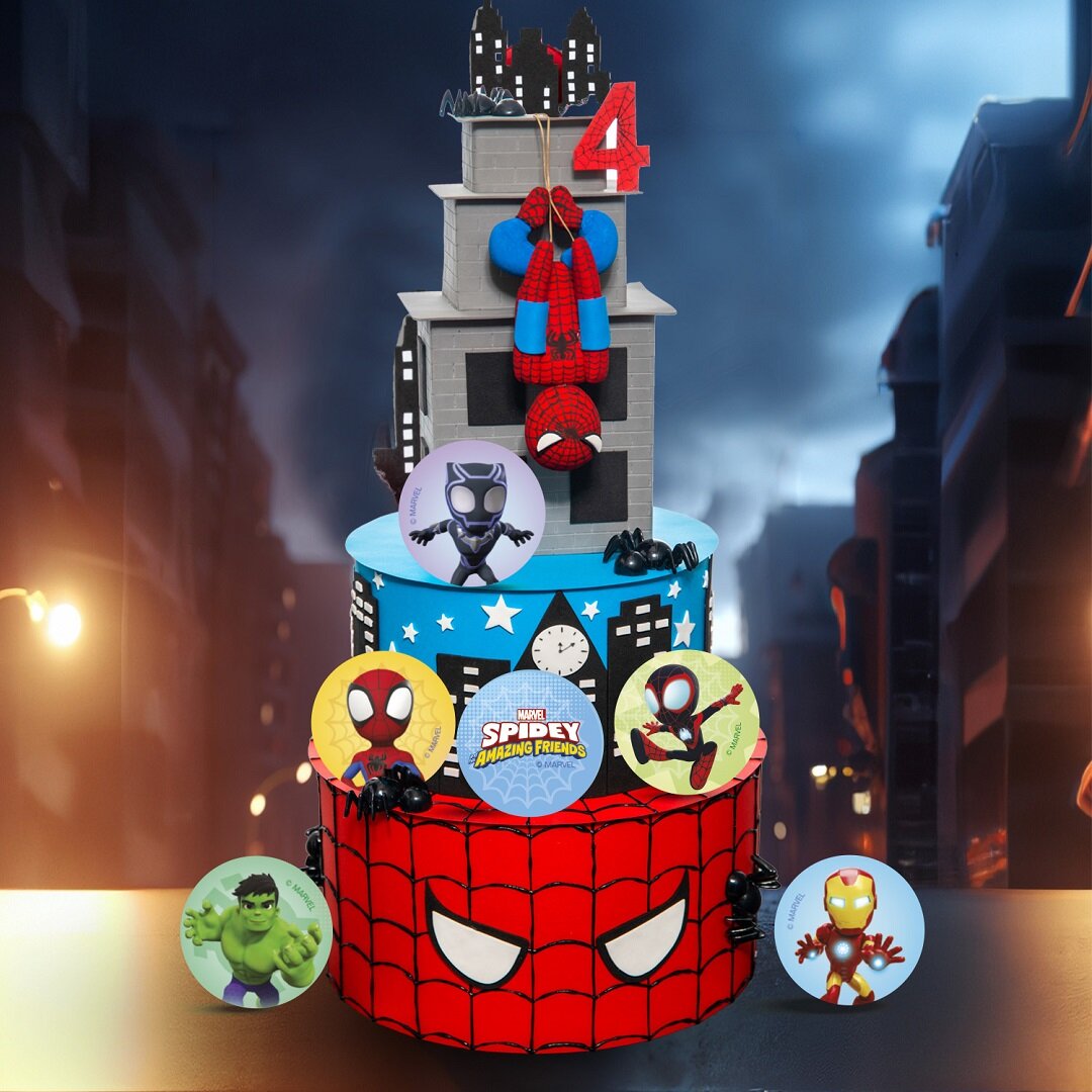 Spidey - Muffinsbilder Sockerpasta 20-pack