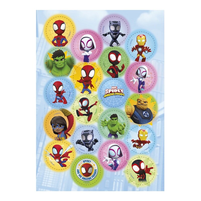 Spidey - Muffinsbilder Sockerpasta 20-pack