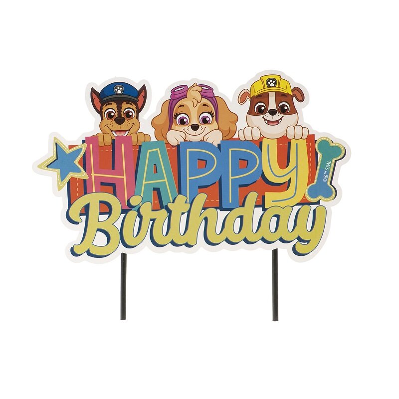 Paw Patrol - Cake Topper Happy Birthday