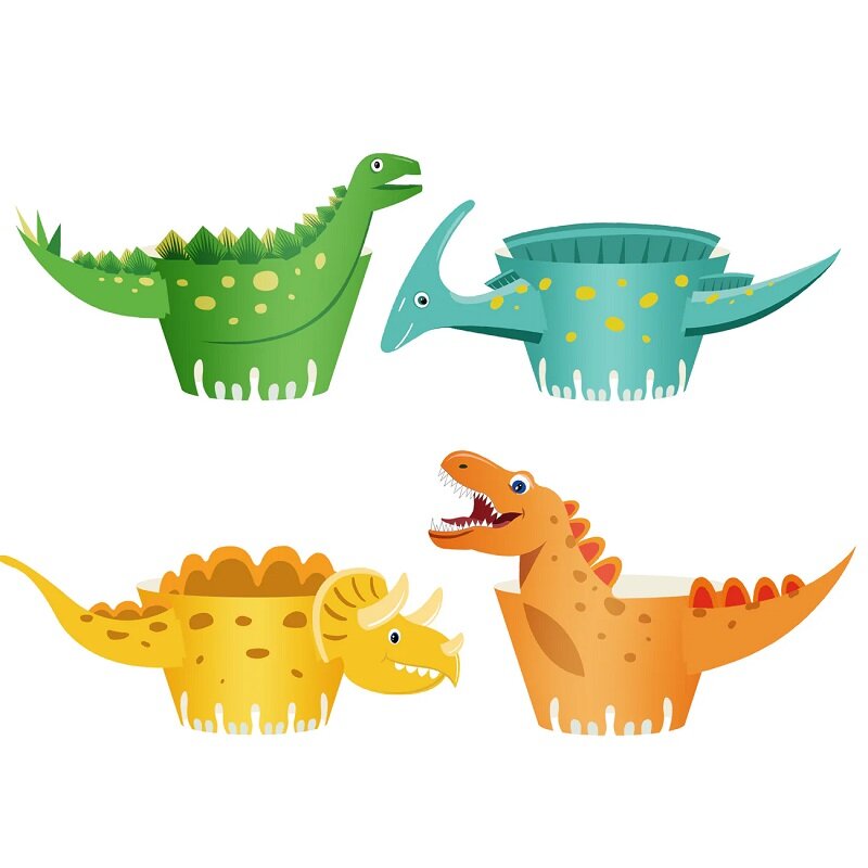 Dinosaurie Muffinsöverdrag 8-pack