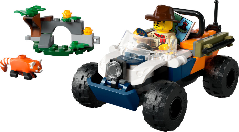 LEGO City - Djungeluppdrag med fyrhjuling och röd panda 6+