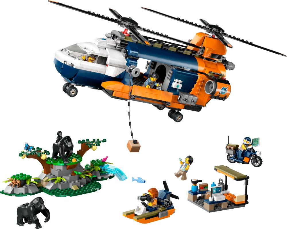LEGO City - Djungelhelikopter och basläger 8+