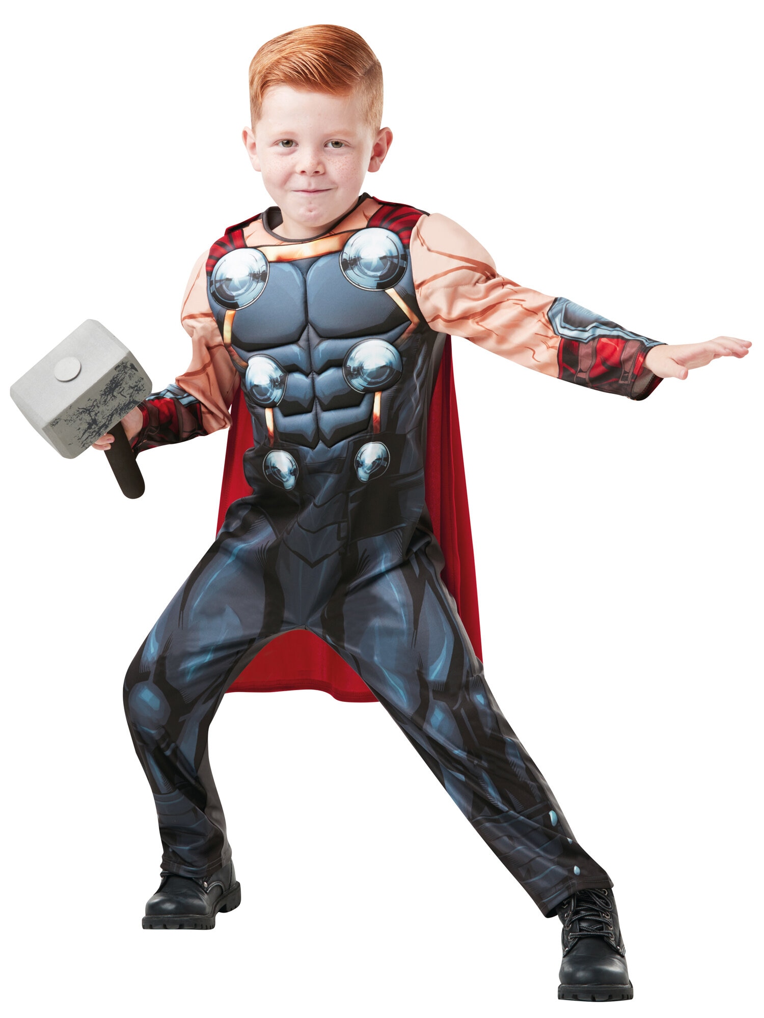 Thor Maskeraddräkt Deluxe Barn 7-8 år (122-128 cm)