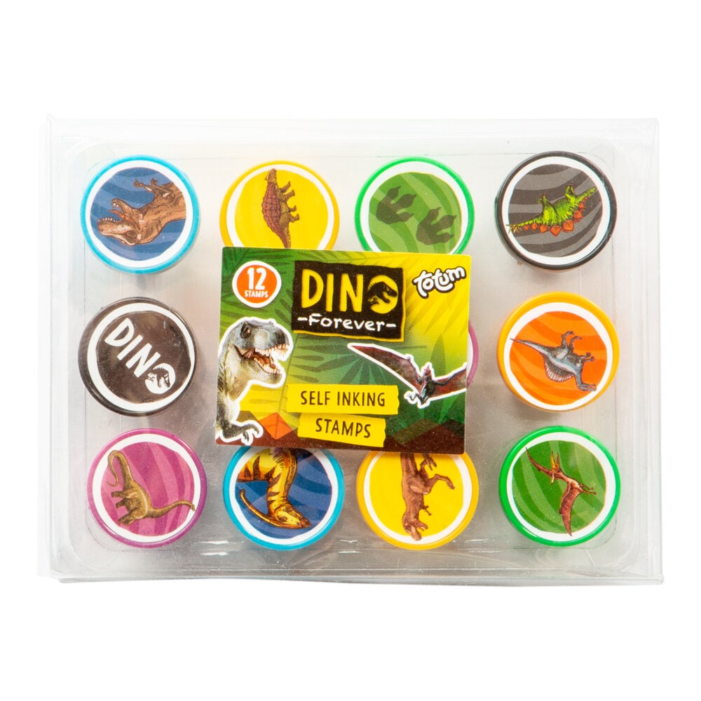 Stämpelset Dinosaurie 12-pack