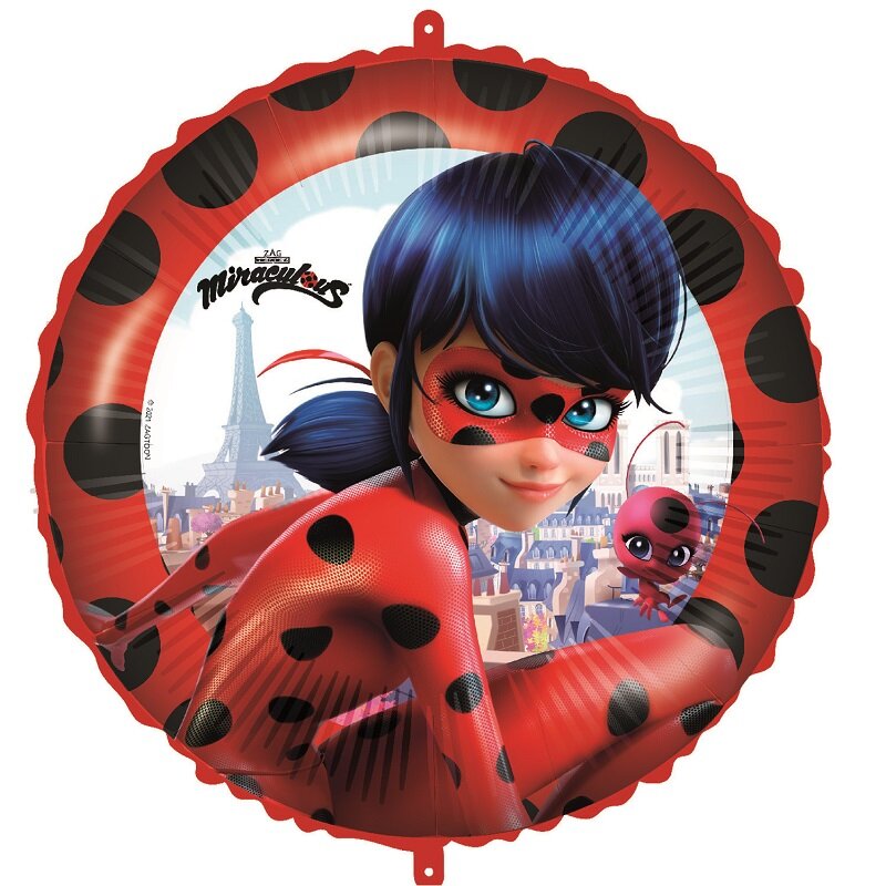 Miraculous Ladybug - Folieballong med ballongvikt 46 cm