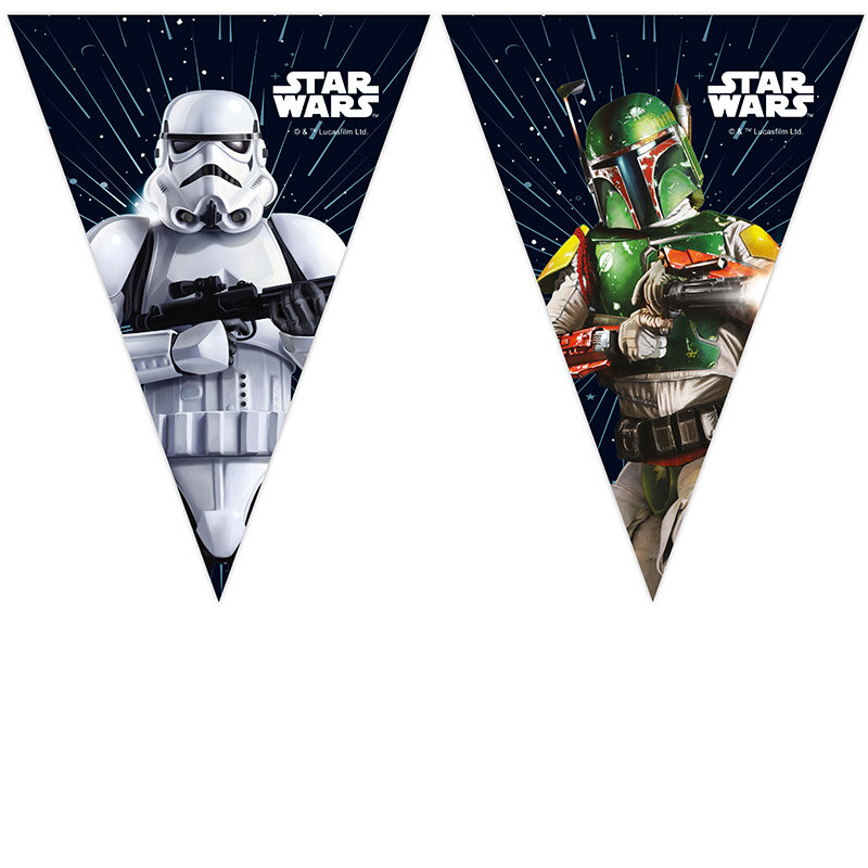 Star Wars Galaxy - Flaggirlang i papp 230 cm
