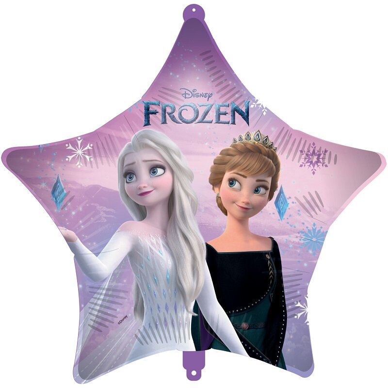 Disney Frozen - Stjärnformad Folieballong med ballongvikt