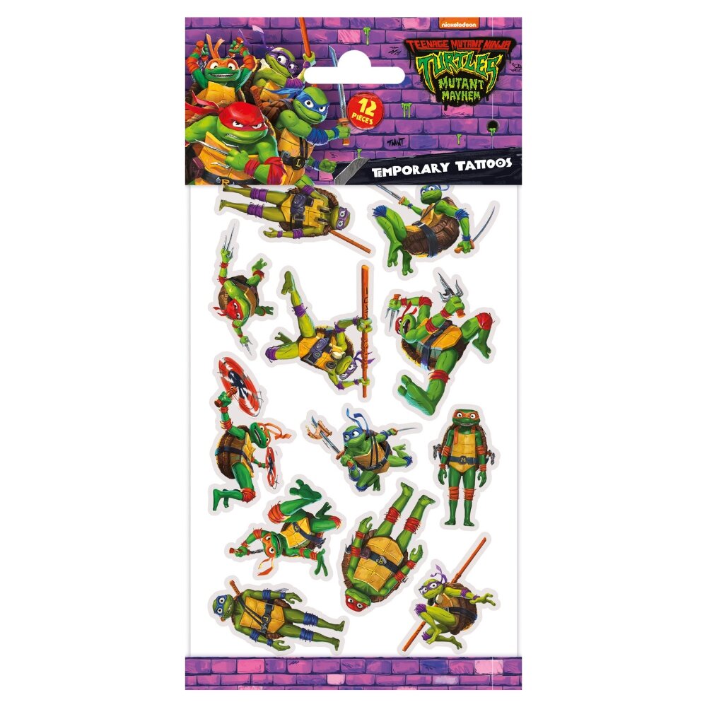 Tatueringar - Ninja Turtles 12-pack