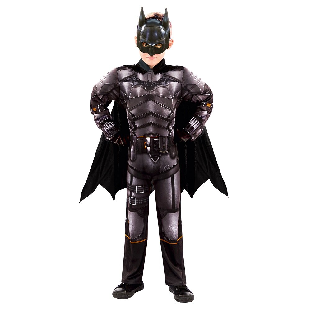 Batman Deluxe Maskeraddräkt Barn 6-8 år (116-128 cm)