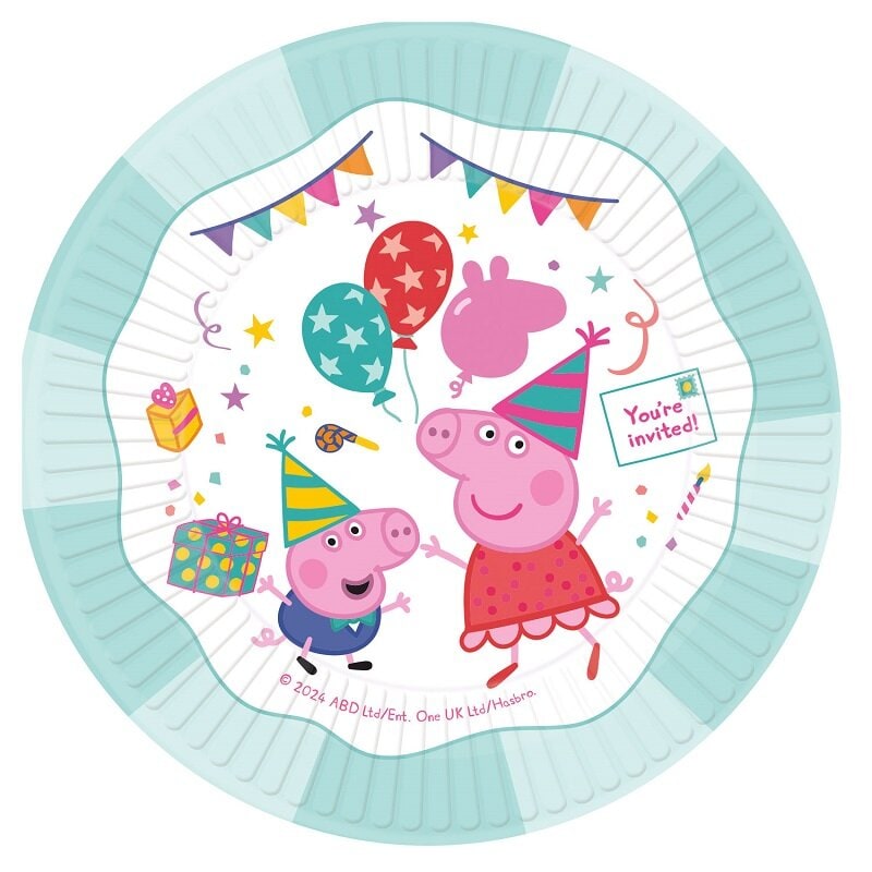 Peppa Pig Birthday - Tallrikar 8-pack