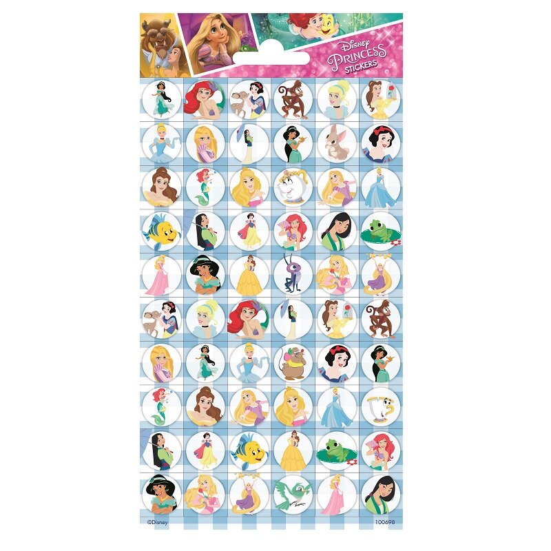 Disney Prinsessor - Klistermärken 60-pack