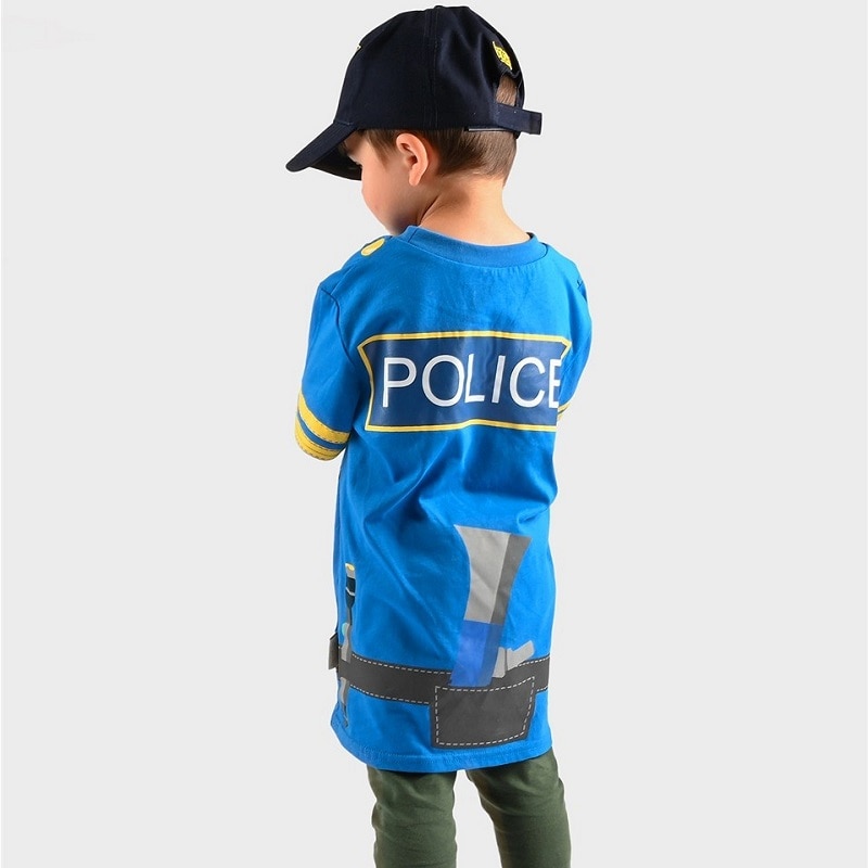 Polis T-shirt Barnstorlek 5-6 år