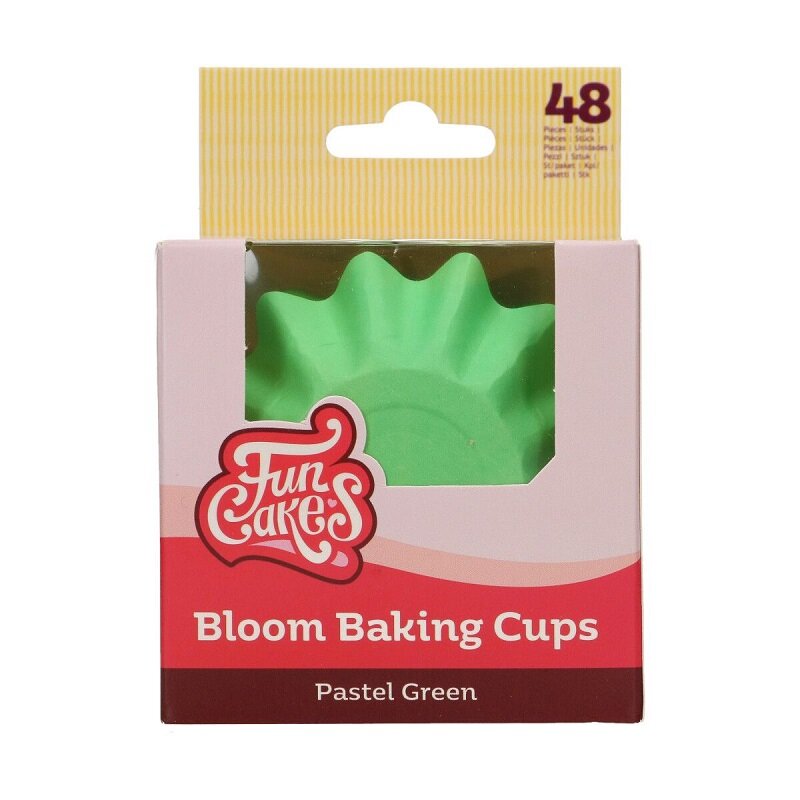 FunCakes - Muffinsformar Blomma Pastellgröna 48-pack