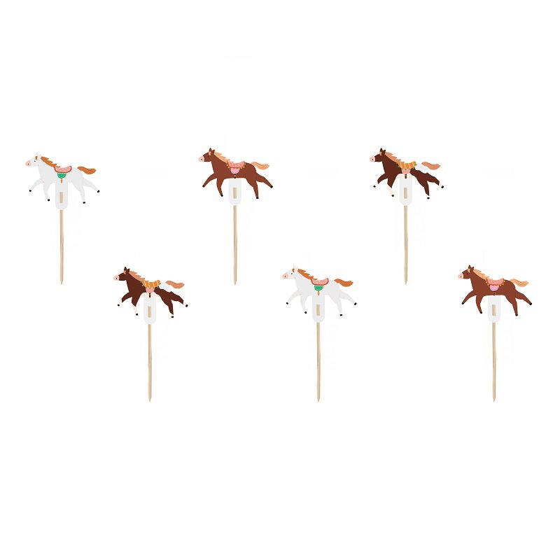 Cake Toppers - Hästar 6-pack