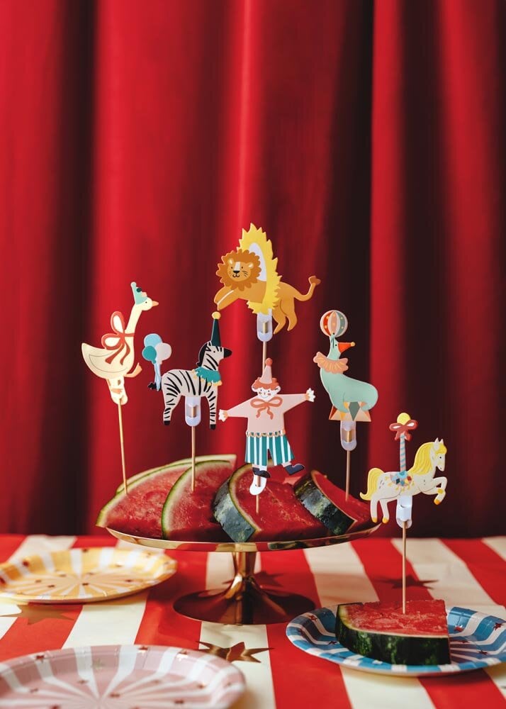 Cirkus Caketoppers 6-pack