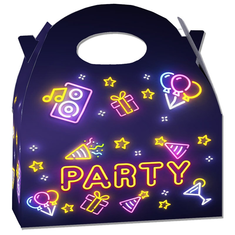 Neon Disco Partybox  20 x 16 cm