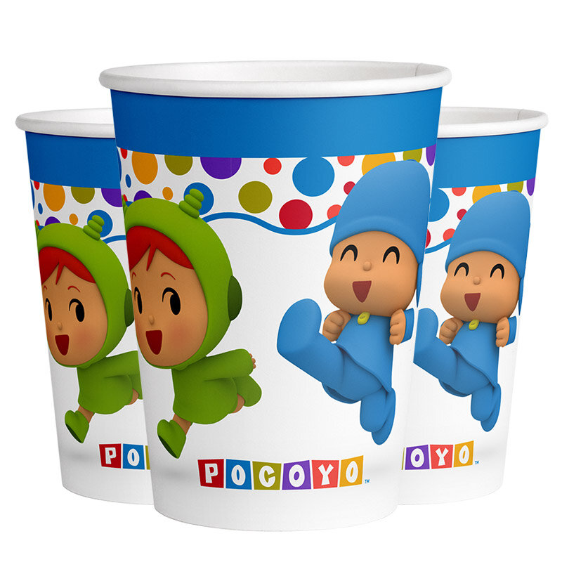 Pocoyo - Pappmuggar 8-pack