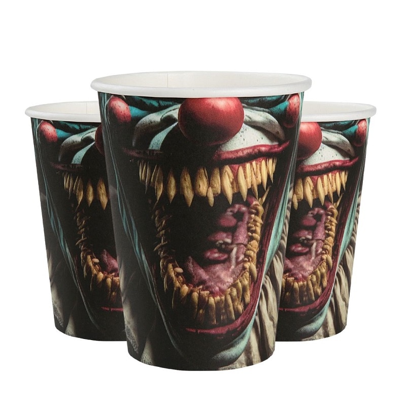 Killer Clown - Pappmuggar 10-pack