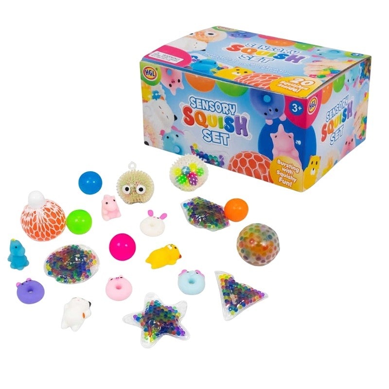 Squeeze och Squish leksaker 20-pack