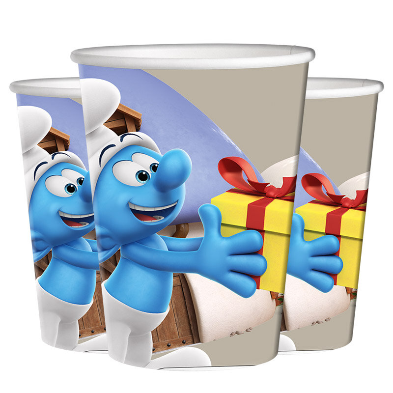 Smurfarna - Pappmuggar 8-pack