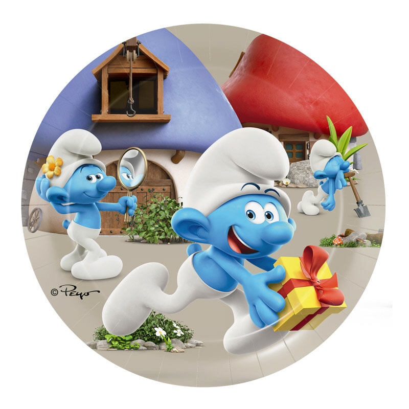 Smurfarna - Assietter 8-pack