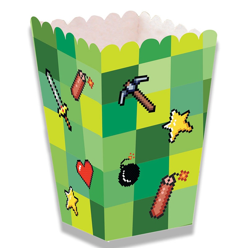 Pixel Popcornbox 12 x 5 cm